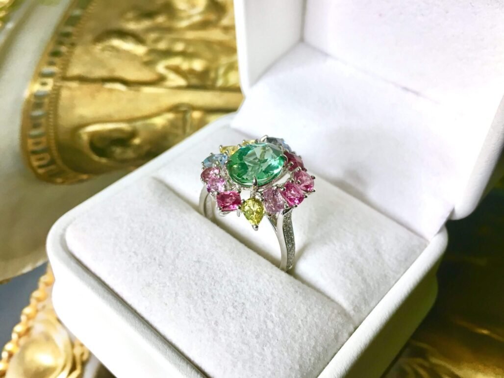 Enchanted Secret Garden |  Green Tourmaline Ring