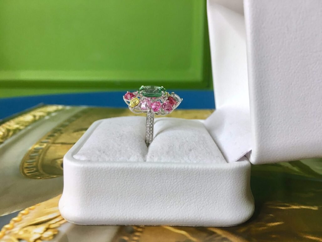 Enchanted Secret Garden |  Green Tourmaline Ring