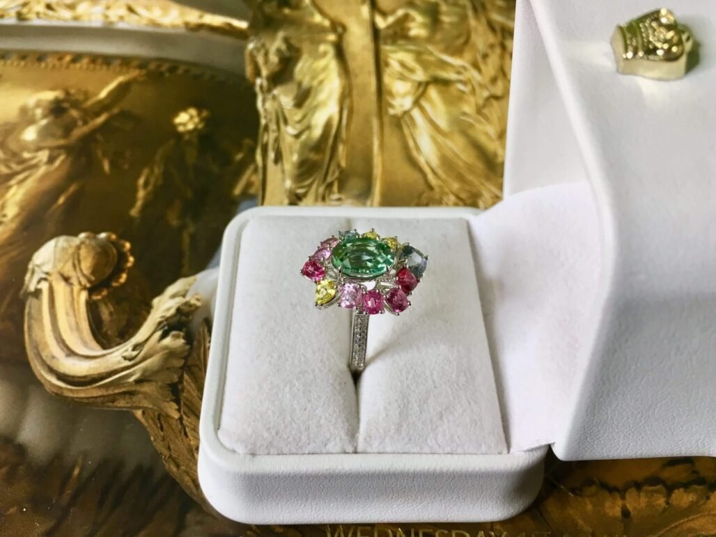 Enchanted Secret Garden |  Green Tourmaline Ring