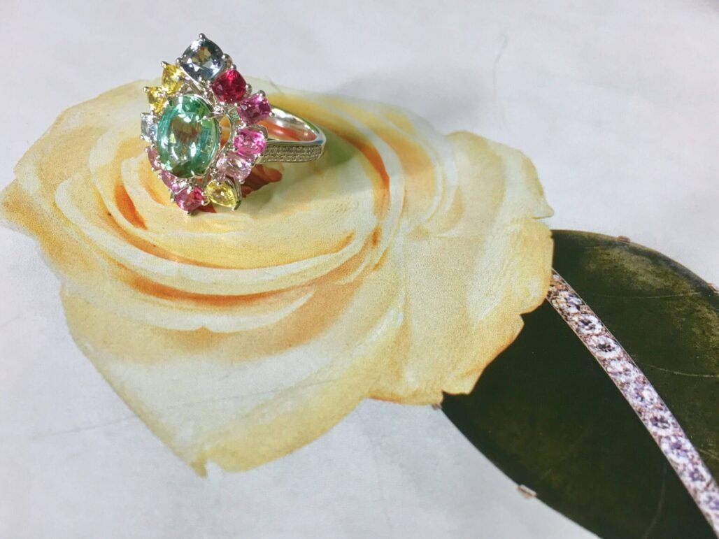 Enchanted Secret Garden |  Green Tourmaline Ring