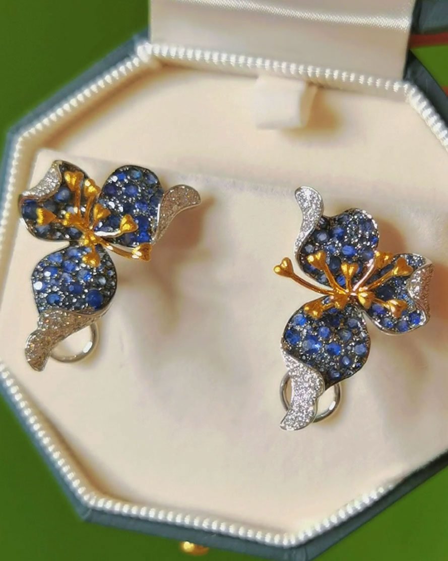 The Sculptural Sapphire Orchid