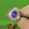 tanzanite-marveilles-floating Tanzanite Marveilles Ring 4.1ct Floating on Rock Crystal
