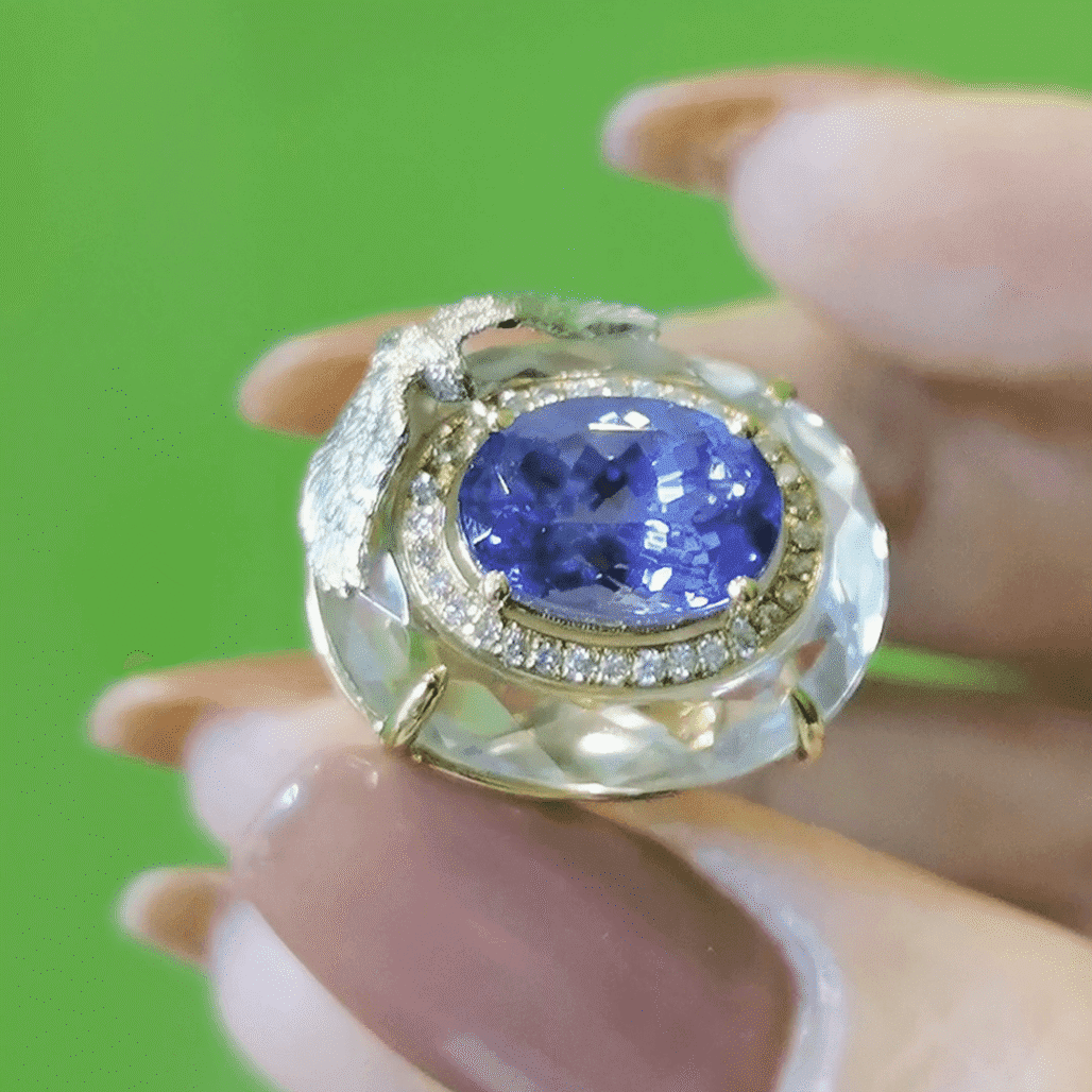 Tanzanite “Marveilles” Ring – The Art of Floating Light and Freedom