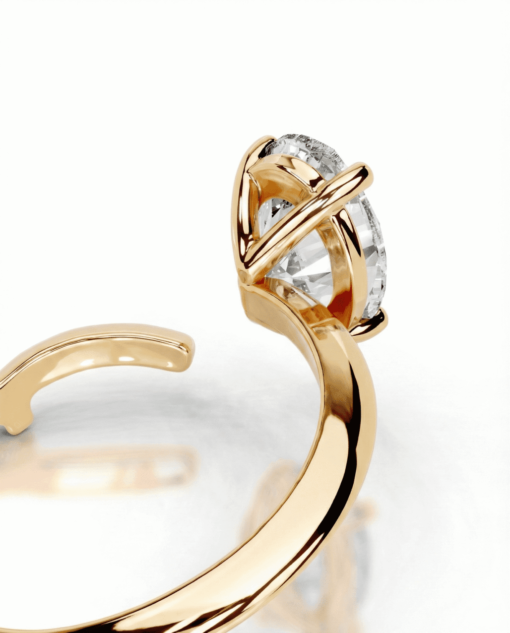 2ct Diamond Pear Moissanite Eternity Band - Brilliant Diamond Cut 18K Gold Vermeil