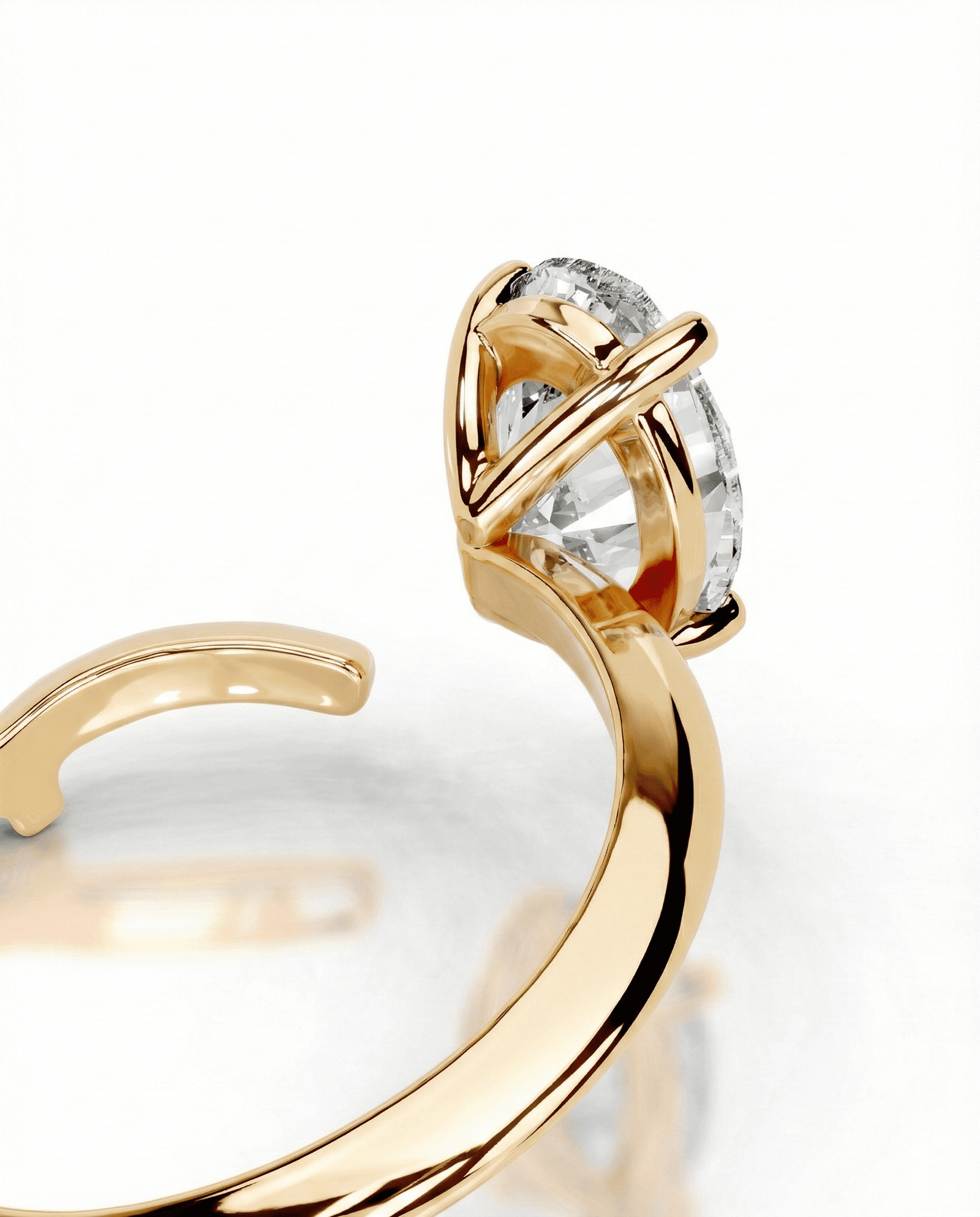 2ct Diamond Pear Moissanite Eternity Band - Brilliant Diamond Cut 18K Gold Vermeil