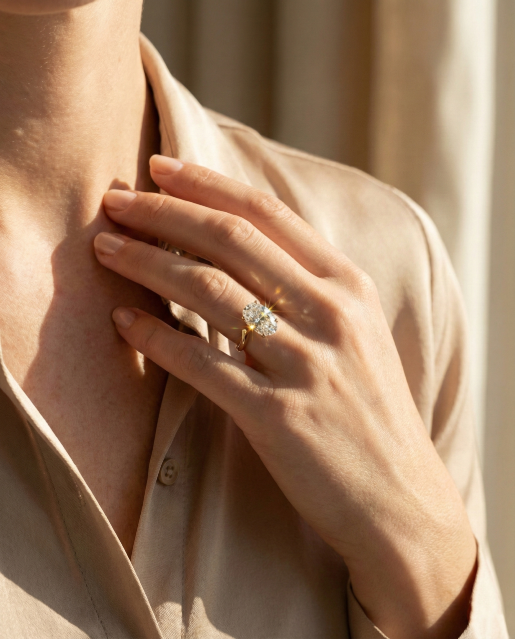 2ct Diamond Pear Moissanite Eternity Band - Brilliant Diamond Cut 18K Gold Vermeil