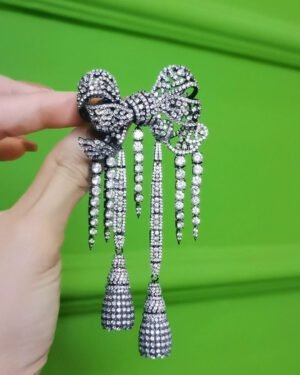 eugenie-diamond-bow-brooch Empress Eugénie Diamond Bow Brooch Louvre Replica Blackened Silver