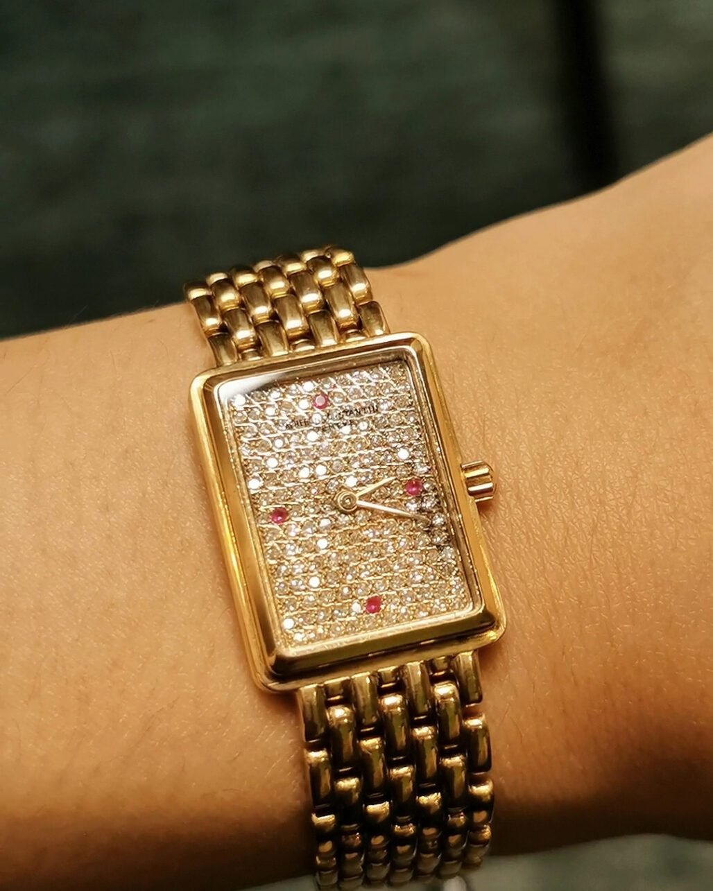 Vintage Vacheron Constantin 18k Gold Watch - Diamond Pave Dial (c. 1970s)