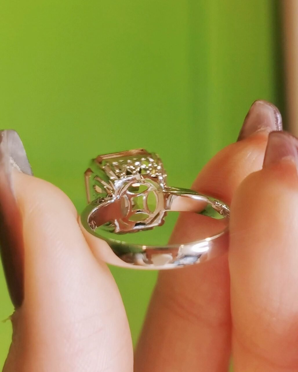 Pink Morganite Asscher Cut Ring - The "Sugar Cube" (Royal Cut 18k Gold)