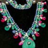 Tutti Frutti Style Necklace Set - Carved Emerald, Ruby & Sapphire (High Jewelry)