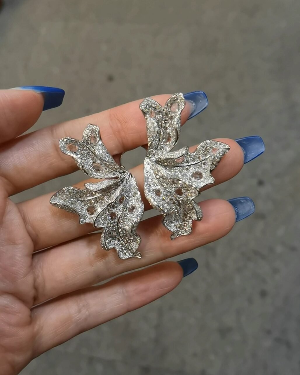 Butterfly Diamond Ring - 360-Degree Sculptural Art Pave Ring