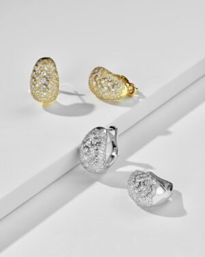 High Carbon Diamond Ring - 12g Ag925 High Jewelry Setting