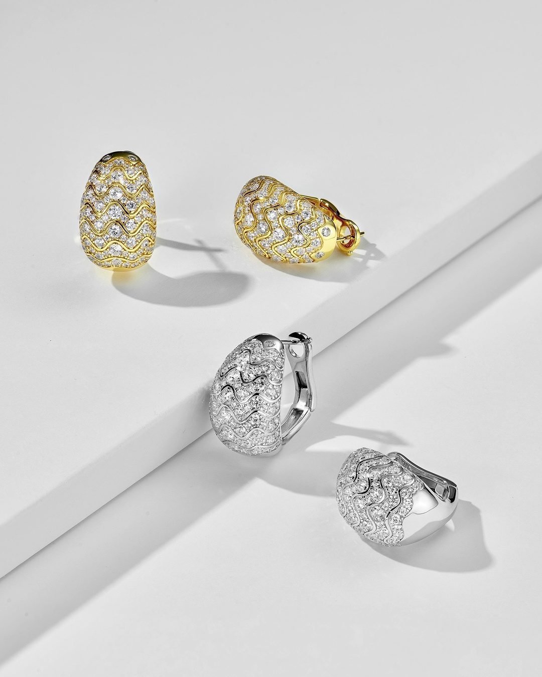 High Carbon Diamond Ring - 12g Ag925 High Jewelry Setting