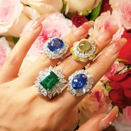 honey-cats-eye-01 Honey Cats Eye Ring - 7ct Chrysoberyl Diamond Lace Design