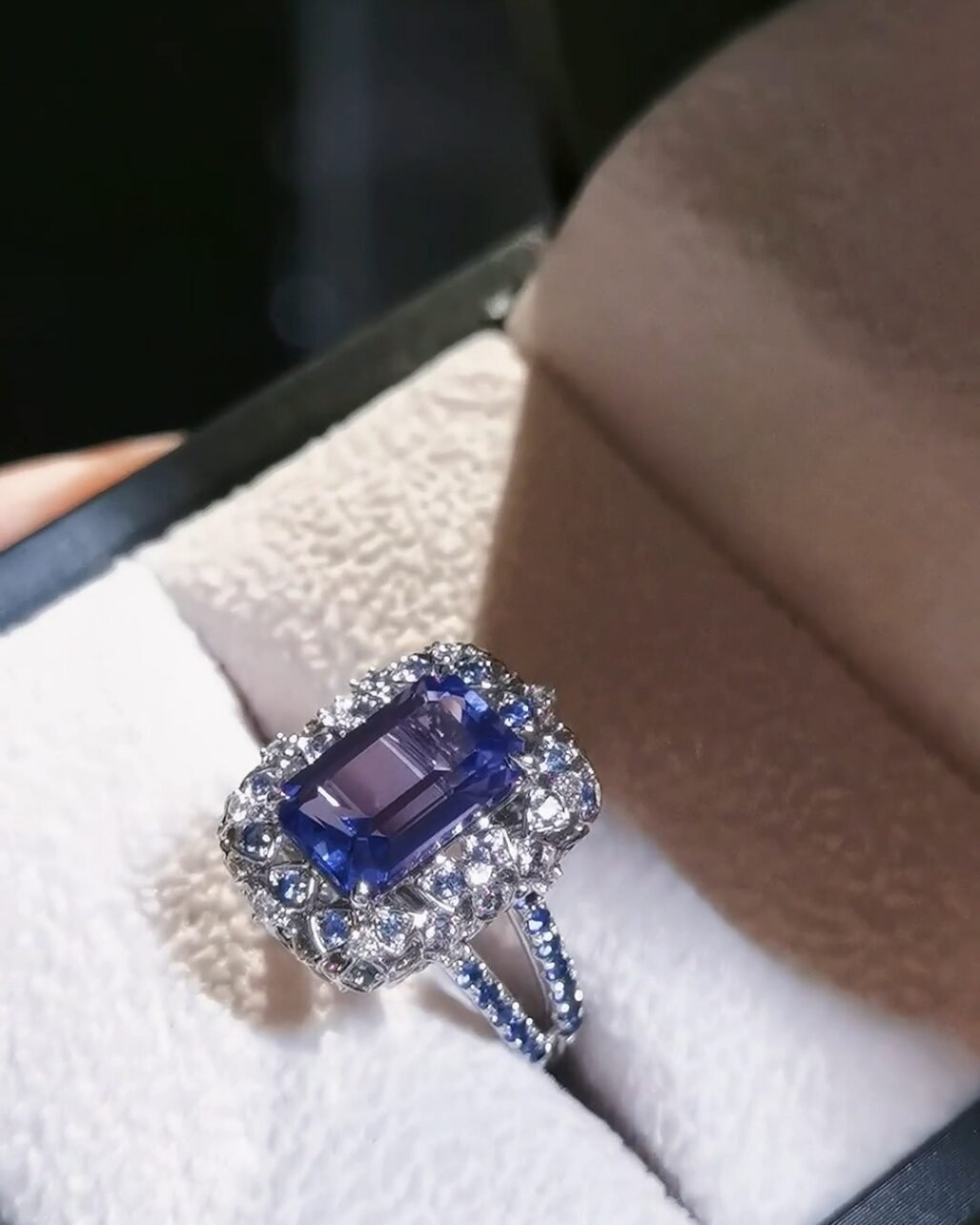 Lavender Tanzanite Flower Ball Ring - 3.37ct Designer Series