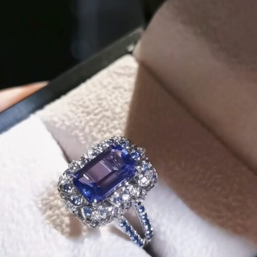 lavender-tanzanite-flower-01 Lavender Tanzanite Flower Ball Ring - 3.37ct Designer Series