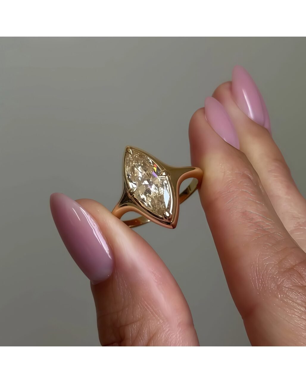 Marquise Moissanite Luxury Ring - 2ct Sovereign Eye 18K Gold Vermeil