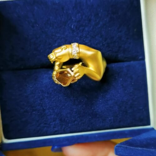 panther-ring-01 Panther Brown Diamond Ring - Spanish Royal Carrera y Carrera Vintage