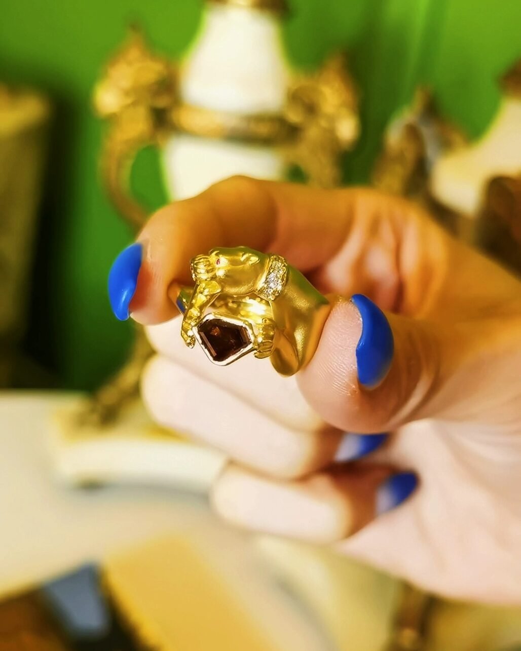 Panther Brown Diamond Ring - Spanish Royal Carrera y Carrera Vintage