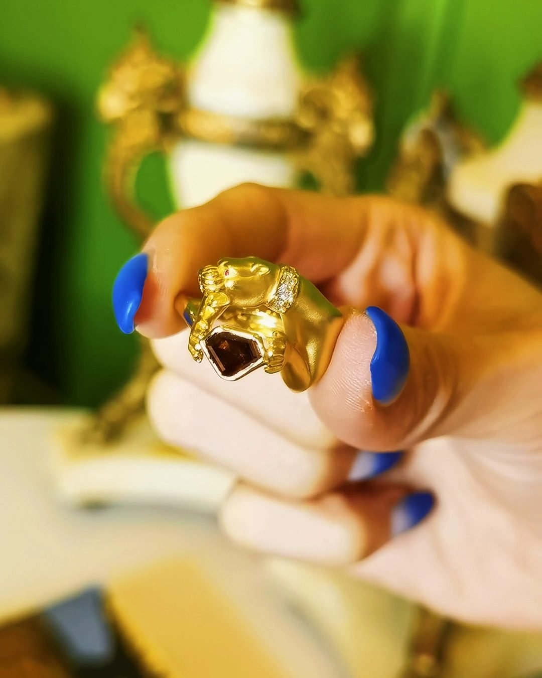 Panther Brown Diamond Ring - Spanish Royal Carrera y Carrera Vintage