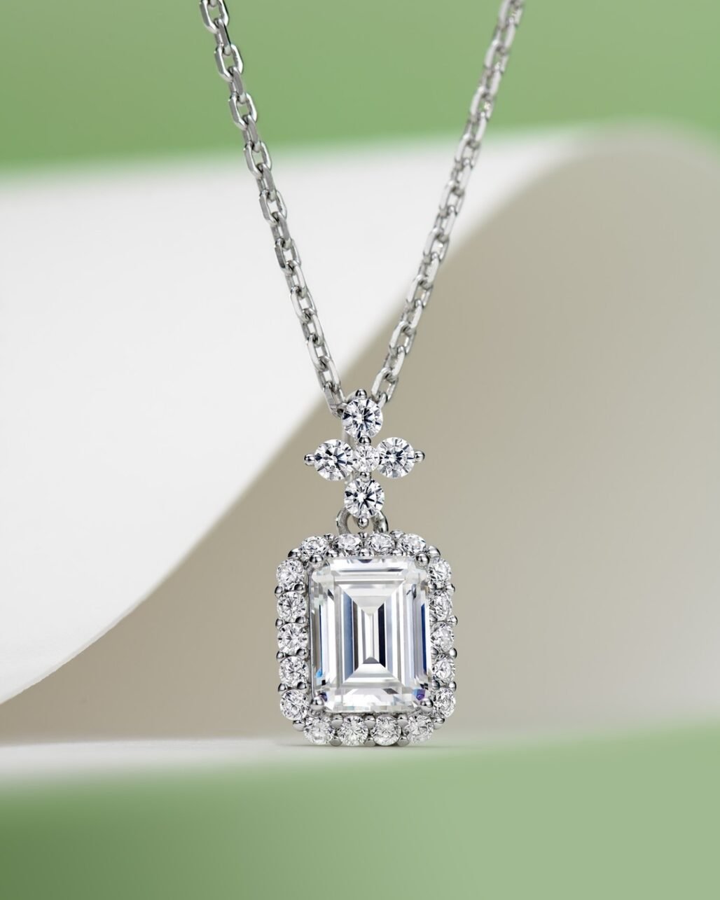 Perfume Bottle Diamond Necklace - 1.5ct High Carbon Luxury Pendant