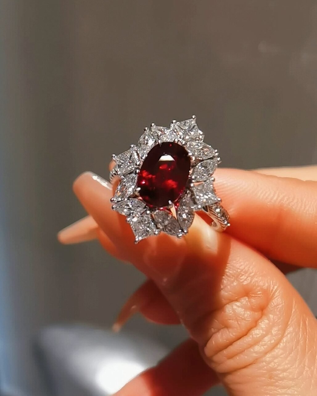 Pigeon Blood Ruby Ring - 2ct Unheated Mozambique 18k Gold