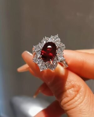 Pigeon Blood Ruby Ring - 2ct Unheated Mozambique 18k Gold