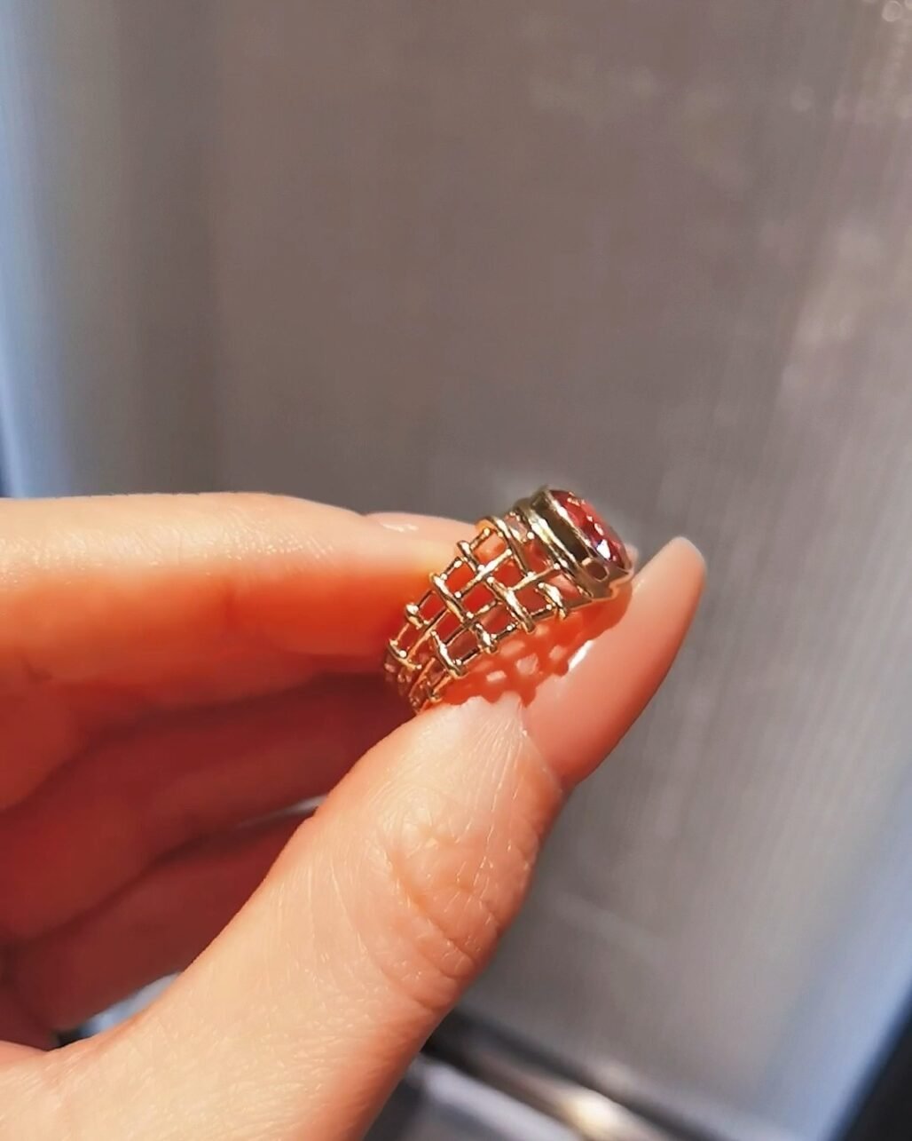 Pink Spinel Hollow Ring - 2.48ct Vivid Ins Style Masterpiece