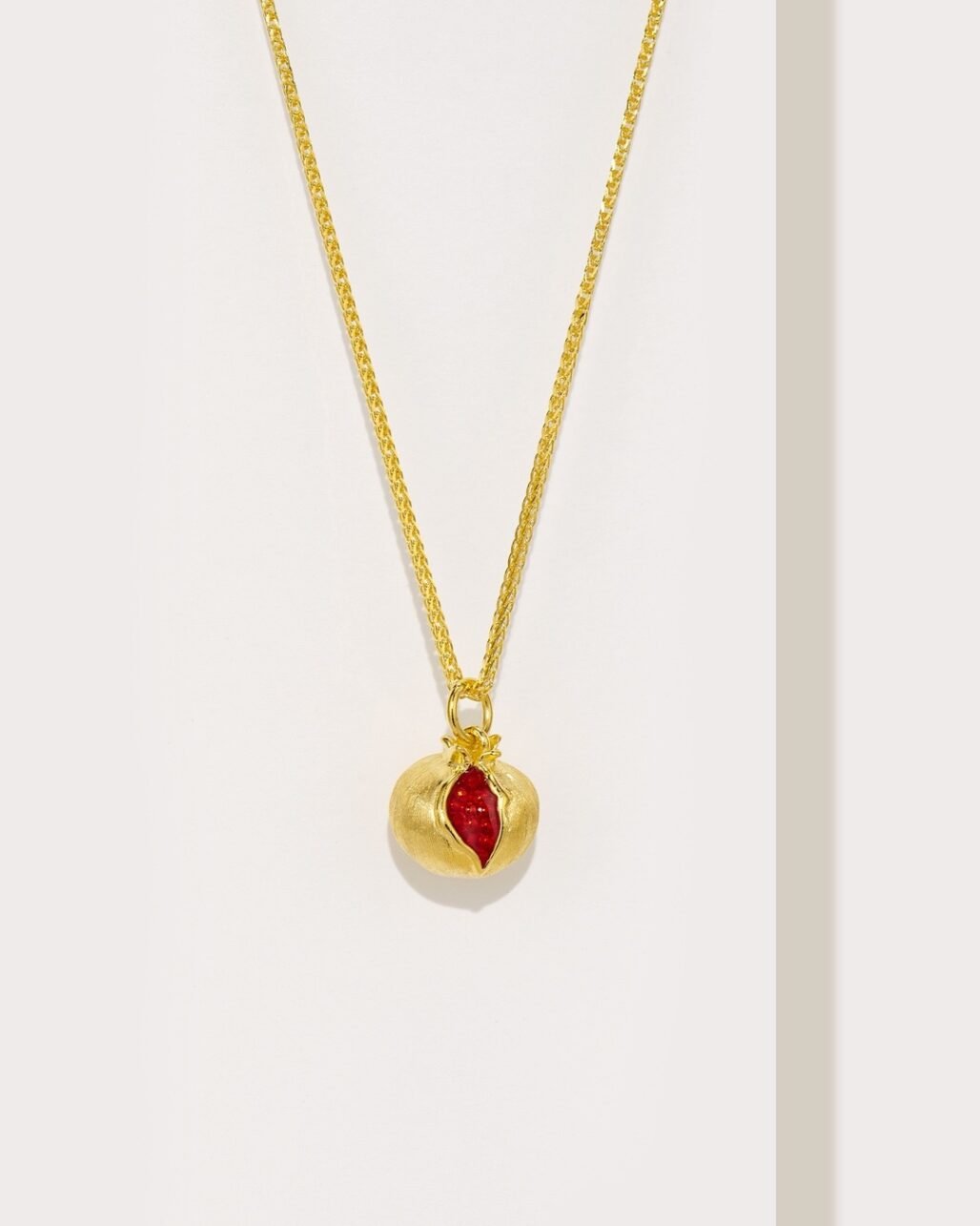 Pomegranate Solid Gold Pendant - 8g Lucky Harvest Design