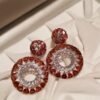 Multicolor Natural Spinel Compass Earrings High Jewelry