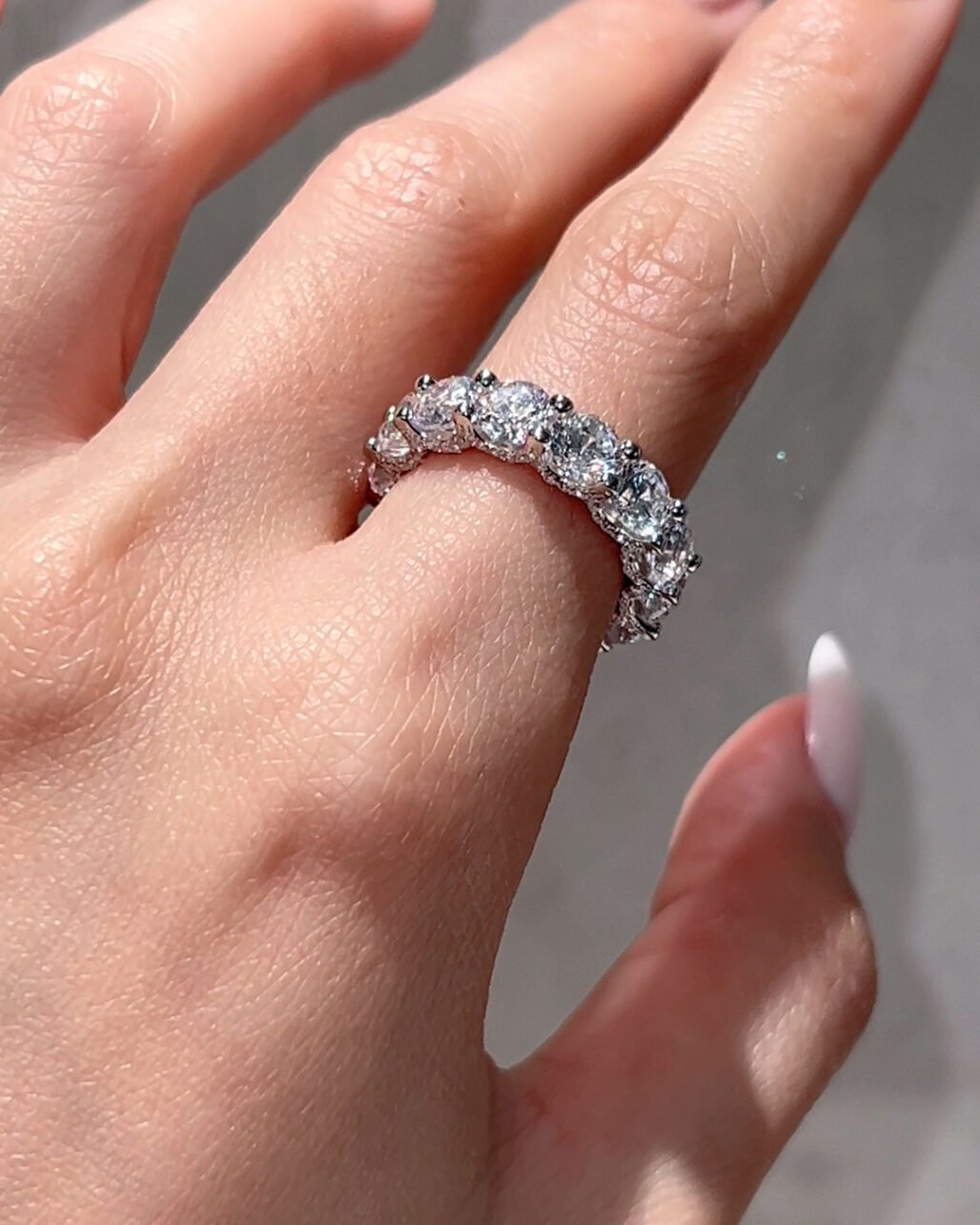 Artisan High Carbon Diamond Ring - Hand-Crafted 18K Gold Vermeil