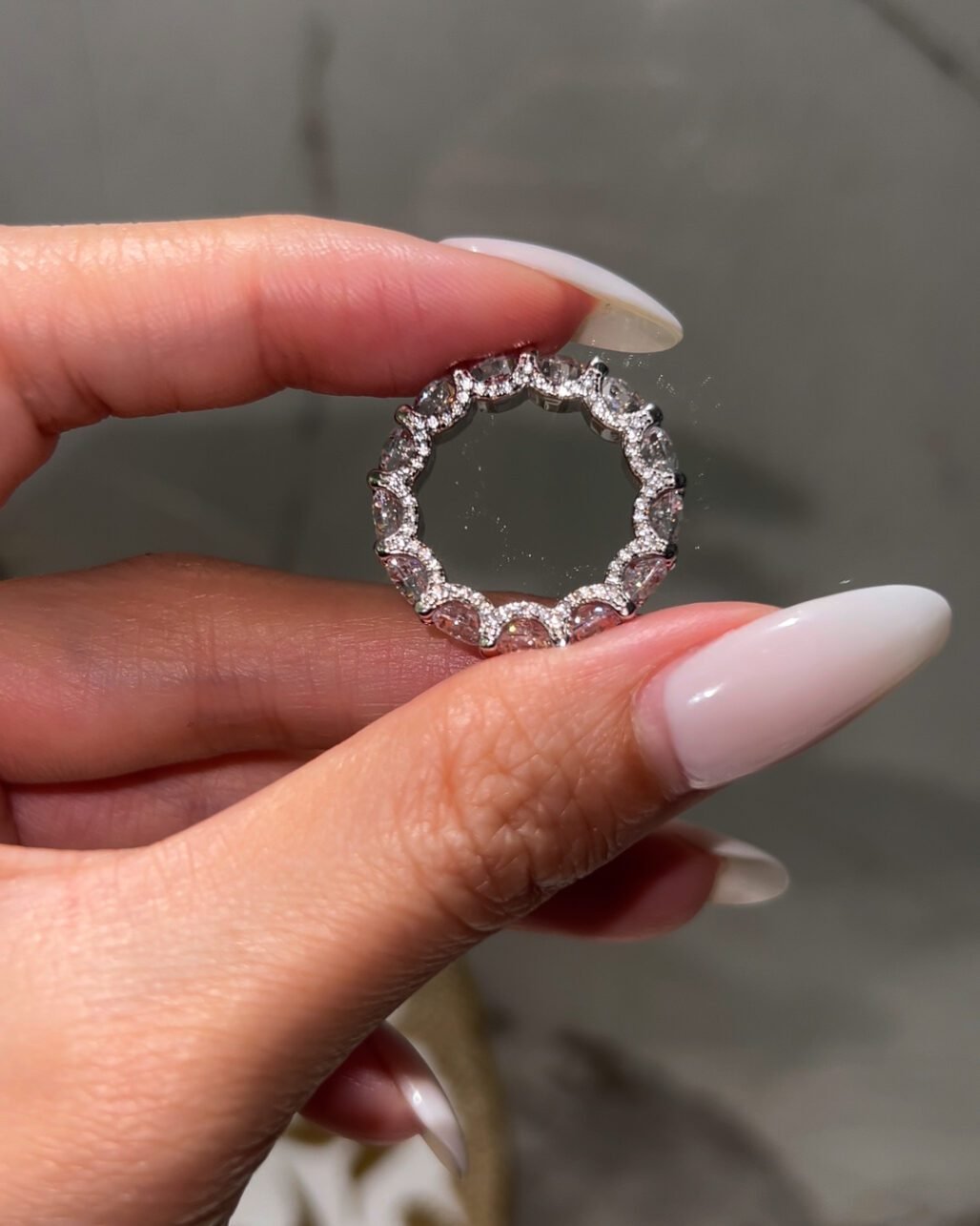 Artisan High Carbon Diamond Ring - Hand-Crafted 18K Gold Vermeil